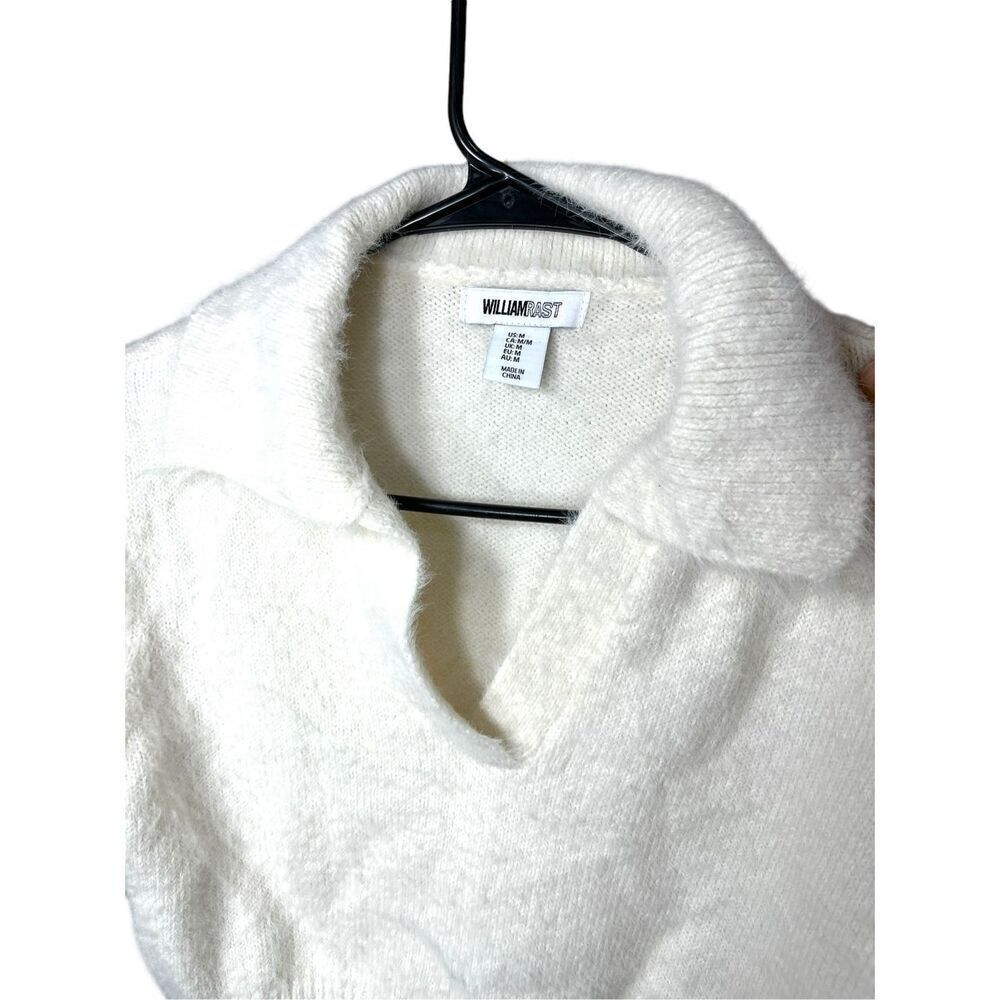 William Rast‎ White Collared Crop Top Size M NWT - Picture 5 of 8